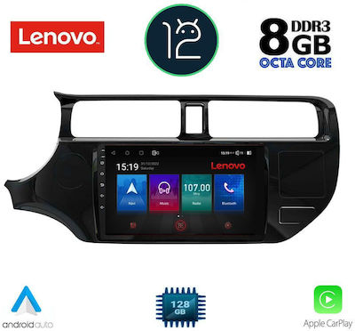 Lenovo Sistem Audio Auto pentru Kia Rio 2012-2015 (Bluetooth/USB/AUX/WiFi/GPS/Partitură) cu Ecran Tactil 9"