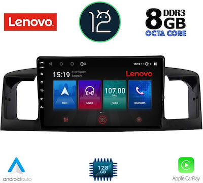 Lenovo Sistem Audio Auto pentru Toyota Corolla 2001-2006 (Bluetooth/USB/AUX/WiFi/GPS/Partitură) cu Ecran Tactil 9"