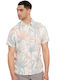 Short-sleeved Linen Shirt Multicolour