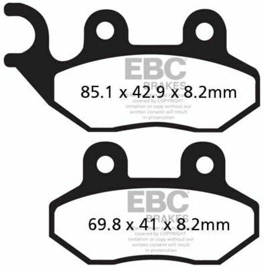 EBC Motorcycle Brake Pads Front for Sym Symphony 50 Vespa 50