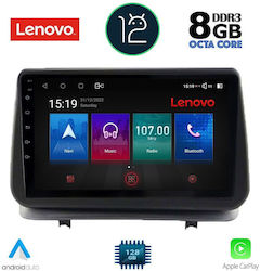 Lenovo Ηχοσύστημα Αυτοκινήτου για Renault Clio (Bluetooth/USB/AUX/WiFi/GPS) με Οθόνη Αφής 9"