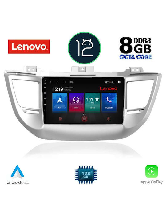 Lenovo Ηχοσύστημα Αυτοκινήτου για Hyundai Tucson (Bluetooth/USB/AUX/WiFi/GPS) με Οθόνη Αφής 9"
