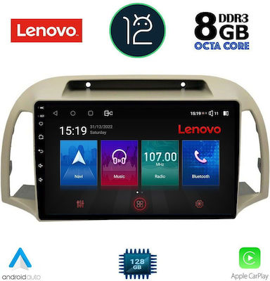 Lenovo Ηχοσύστημα Αυτοκινήτου για Nissan Micra (Bluetooth/USB/AUX/WiFi/GPS) με Οθόνη Αφής 9"