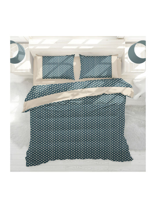 Makis Tselios Home Drops Σετ Σεντόνια King Size με Λάστιχο 180x205+40εκ. Drops (4τμχ)