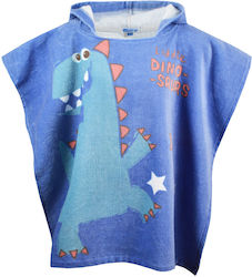 Energiers Little Dionosaurs Kinder Strandponcho Blau