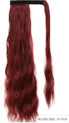 Postis Ponytail Curly Ponytail păr sintetic de înaltă calitate - Culoare roșie 24 inch (60cm)