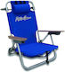 Maui & Sons Small Chair Beach Aluminium with High Back Blue 60x61x74.5cm 2621