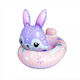 Kinder Schwimmring Häschen mit Durchmesser 70cm. Lila