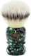 Omega Evo 2.0 Shaving Brush Green with Synthetic Bristle
