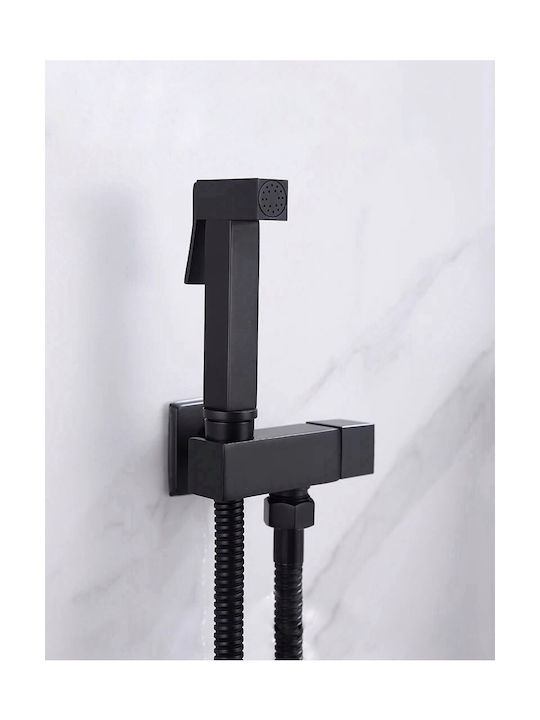 Stocco Wall Mounted Bidet Set Black