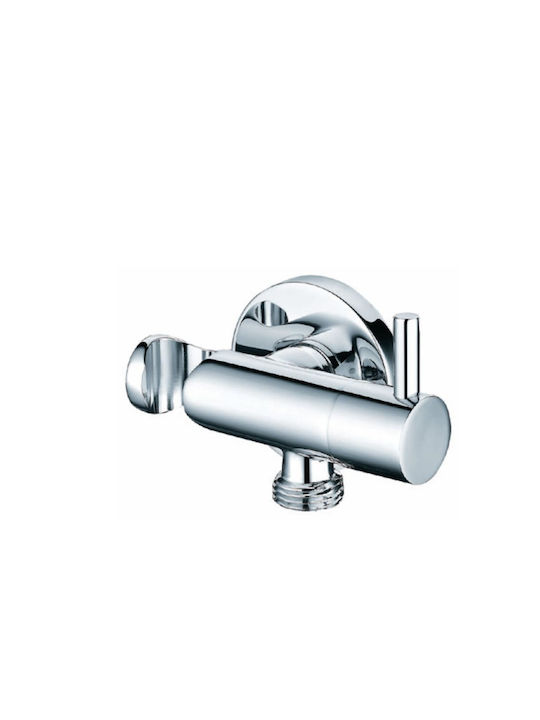 Wall Mounted Bidet Diverter Valve Silver