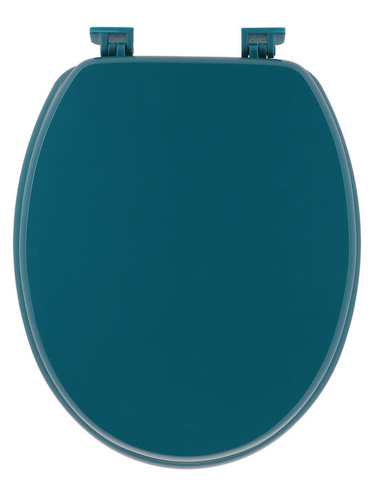 Eurocasa Καπάκι Λεκάνης Ξύλινο 45.5x37.5cm Μπλε