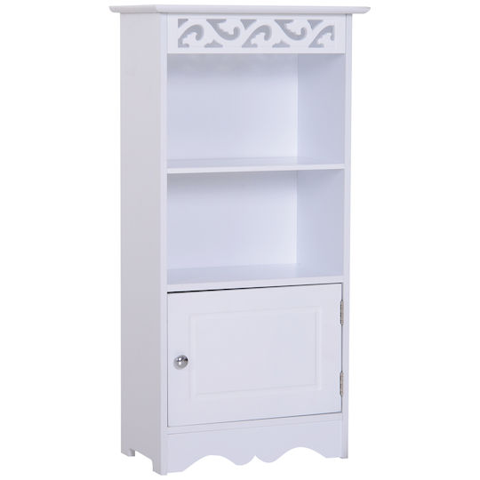 HomCom Ντουλάπι Μπάνιου 40x23x80cm Λευκό