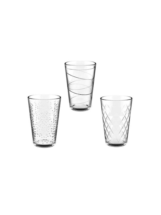 Sidirela Cono Gläser-Set Wasser aus Glas 300ml 6Stück