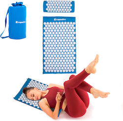 inSPORTline Fitnessmatte Yoga/Pilates Blau mit Tragegurt (75x44x2cm)