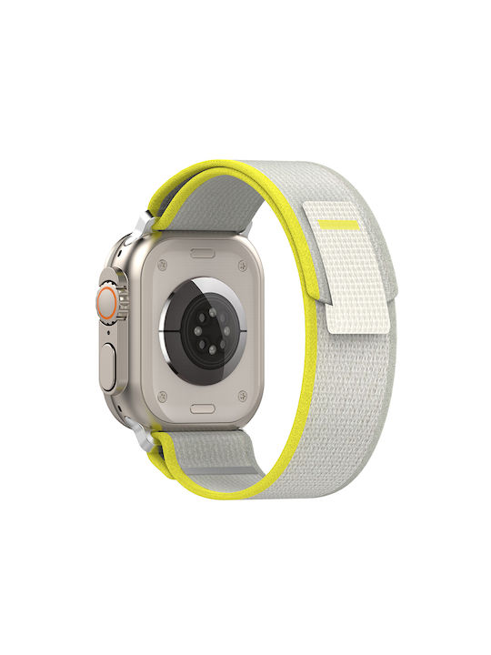 Techsuit Watchband W039 Λουράκι Υφασμάτινο Κίτρινο (Apple Watch 38/40/41mm)