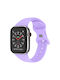 Techsuit Watchband W031 Strap Silicone with Pin Purple (Apple Watch 42/44/45mm) KF239486