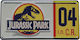 FaNaTtik Jurassic Park: Dennis Nedry Licence Plate Ρέπλικα μήκους 15εκ. σε Κλίμακα 1:1