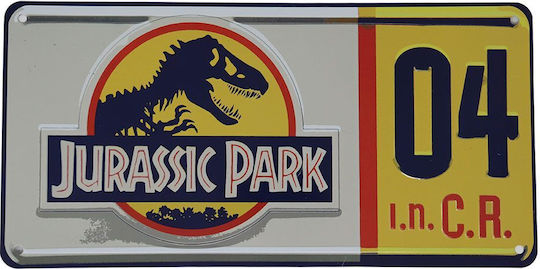 FaNaTtik Jurassic Park: Dennis Nedry Licence Plate Ρέπλικα μήκους 15εκ. σε Κλίμακα 1:1