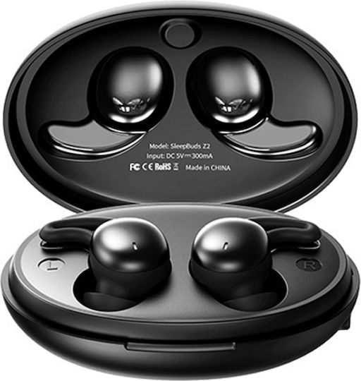 Remax SleepBuds Z2 Bluetooth Handsfree Ακουστικά με Θήκη Φόρτισης Μαύρα