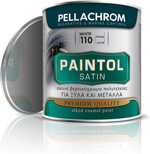 Pellachrom Βερνικόχρωμα Paintol 0.75lt Λευκό Σατινέ