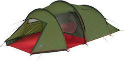High Peak Falcon 3 Camping Tent Tunnel Green 4 Seasons for 3 People 400x200x130cm