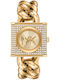 Michael Kors Chain Γυναικείο Ρολόι 25mm Μπαταρίας με Χρυσό Μεταλλικό Μπρασελέ