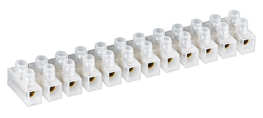 Goobay Κλέμα Σειράς 12 θέσεων 10mm² Διάφανο 10τμχ (77008) 10τμχ