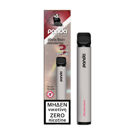 Panda Abyss Einweg E-Zigarette 800 Züge Cherry ohne Nikotin 2ml Beige 1Stück