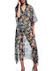 Bluepoint Feminin Lung Caftan de Plajă Verde