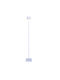 Fos me Outdoor Floor Lamp LED for Exterior Space 2W with Warm White Light IP65 White