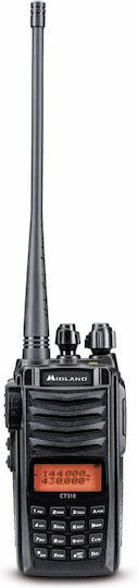 Midland CT310 Ασύρματος Πομποδέκτης UHF/VHF 5W με Μονόχρωμη Οθόνη
