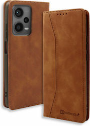 Bodycell Synthetic Leather Book Brown (Poco X5)