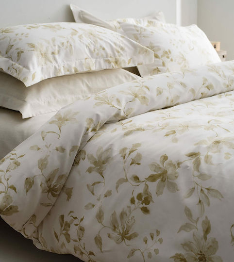 Vesta Home Rebecca 1 Κουβερλί Υπέρδιπλο Βαμβακοσατέν Λαδί 230x270cm