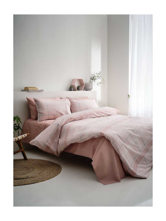 Vesta Home Valeria 2 Coverlet Queen Size Cotton Pink 230x260cm
