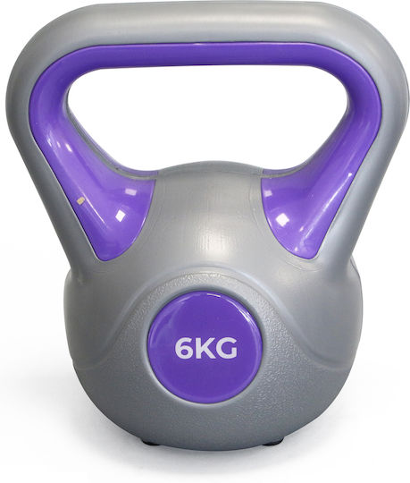 MegaFitness Kettlebell от PVC 6кг Лилав