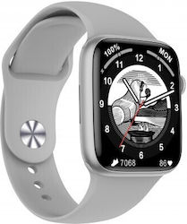 North Edge Dtno 17 45mm Smartwatch with Heart Rate Monitor (Silver)