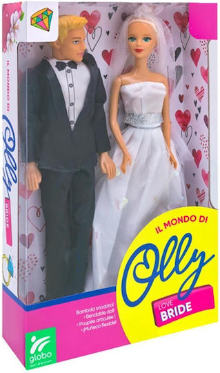 Globo Olly Bride and Bridegroom Doll for 3++ Years