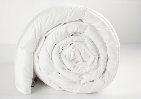 Vesta Home Dacron Hotel Quilt Weiß Einzeln 160x230cm 100% Baumwolle 1Stück
