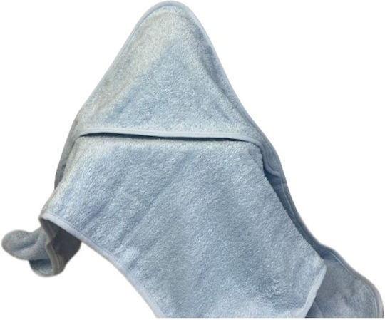 abo Baby-Badetuch mit Kapuzen Blau 75x75cm