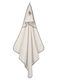 Greenwich Polo Club Baby Bath Towel Hooded Greenwich Polo Club Beige 80x80cm