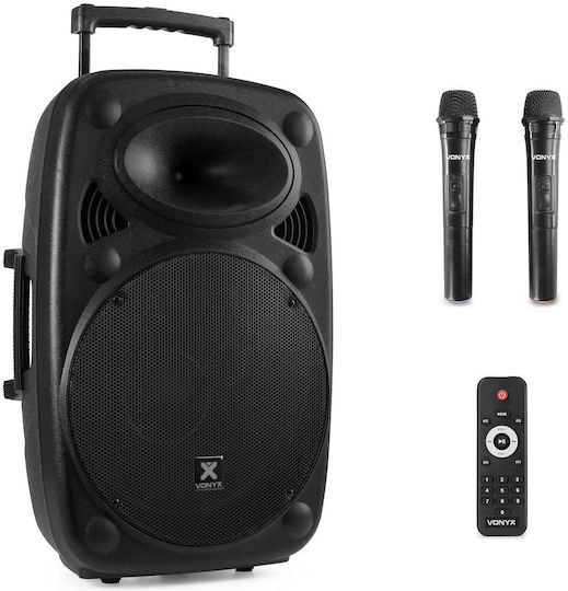 Vonyx Ηχείο Karaoke με Ασύρματα Μικρόφωνα Verve38 174.032 Μαύρο