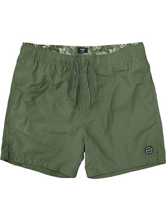 Double Men's Swimwear Shorts Green