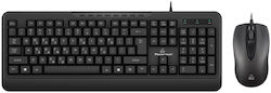 Powertech PT-1067 Keyboard & Mouse Set with Greek Layout