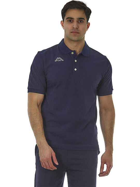 Kappa Life Polo Μπλούζα Κοντομάνικη Navy Μπλε