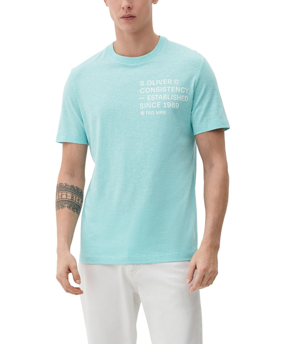 Men\'s Green S.Oliver T-shirt 2132717-60W2