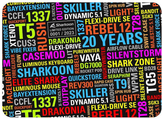Sharkoon Mouse Pad Medium (355mm) 20 Years Limited Edition