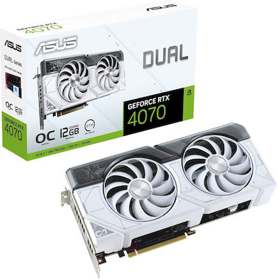 Asus GeForce RTX 4070 12GB GDDR6X Dual OC alb Placă Grafică