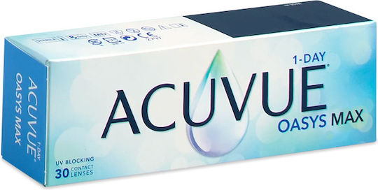 Acuvue Oasys Max 1-Day 30 Daily Contact Lenses Silicone Hydrogel with UV Protection