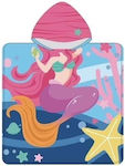 Zanna Toys Poncho de plajă pentru copii Roz 120 x 60cm.